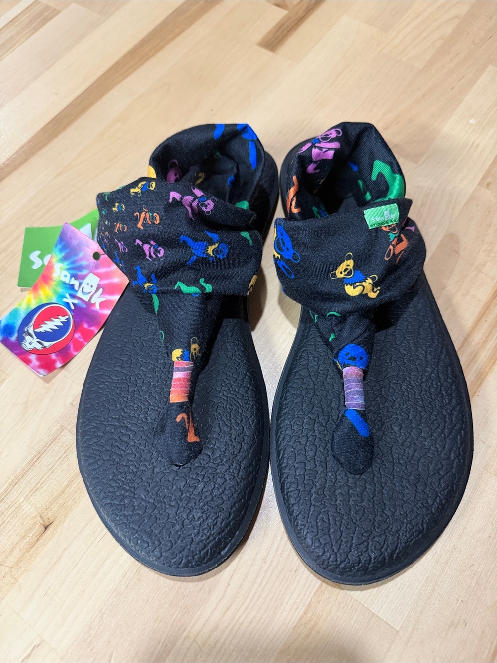 Sanuk yoga flip flops-Grateful Dead